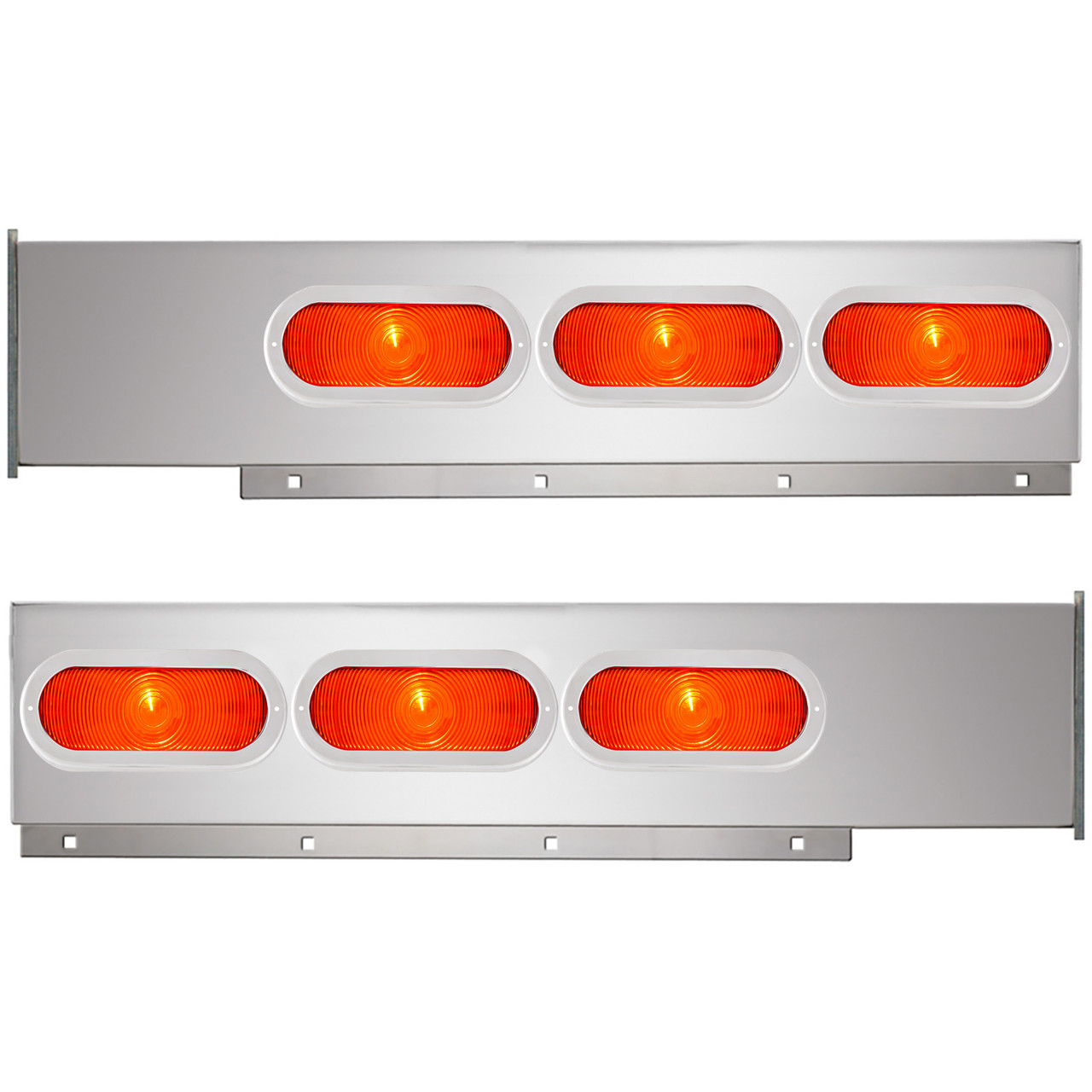 2-Pc Stainless Steel Light Bar