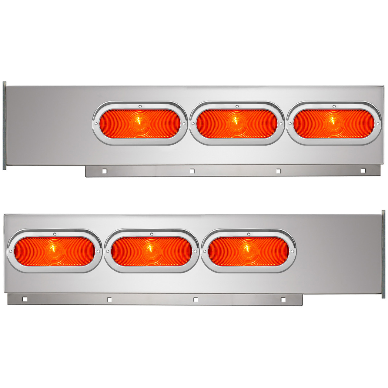 2-Pc Stainless Steel Light Bar