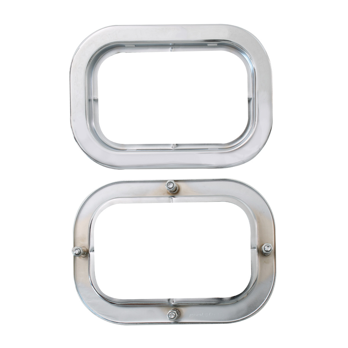 Flange Mount Bezel w/ Hidden Studs for Large Rect Light