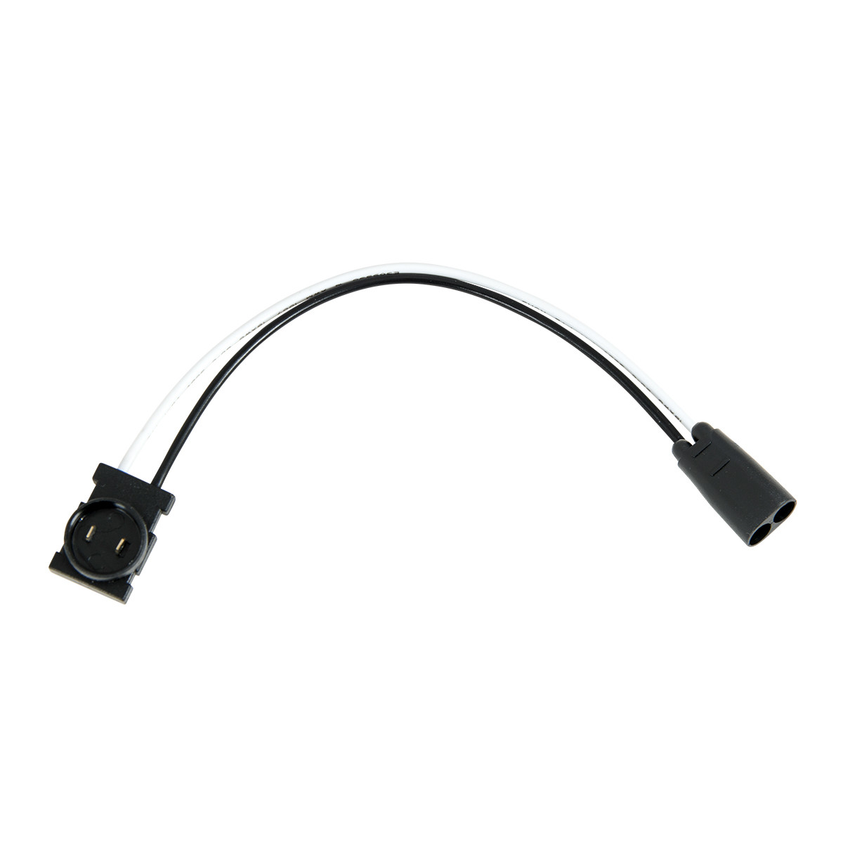 Round Male 2-Pin to Female Bullet Light Plug Adapter