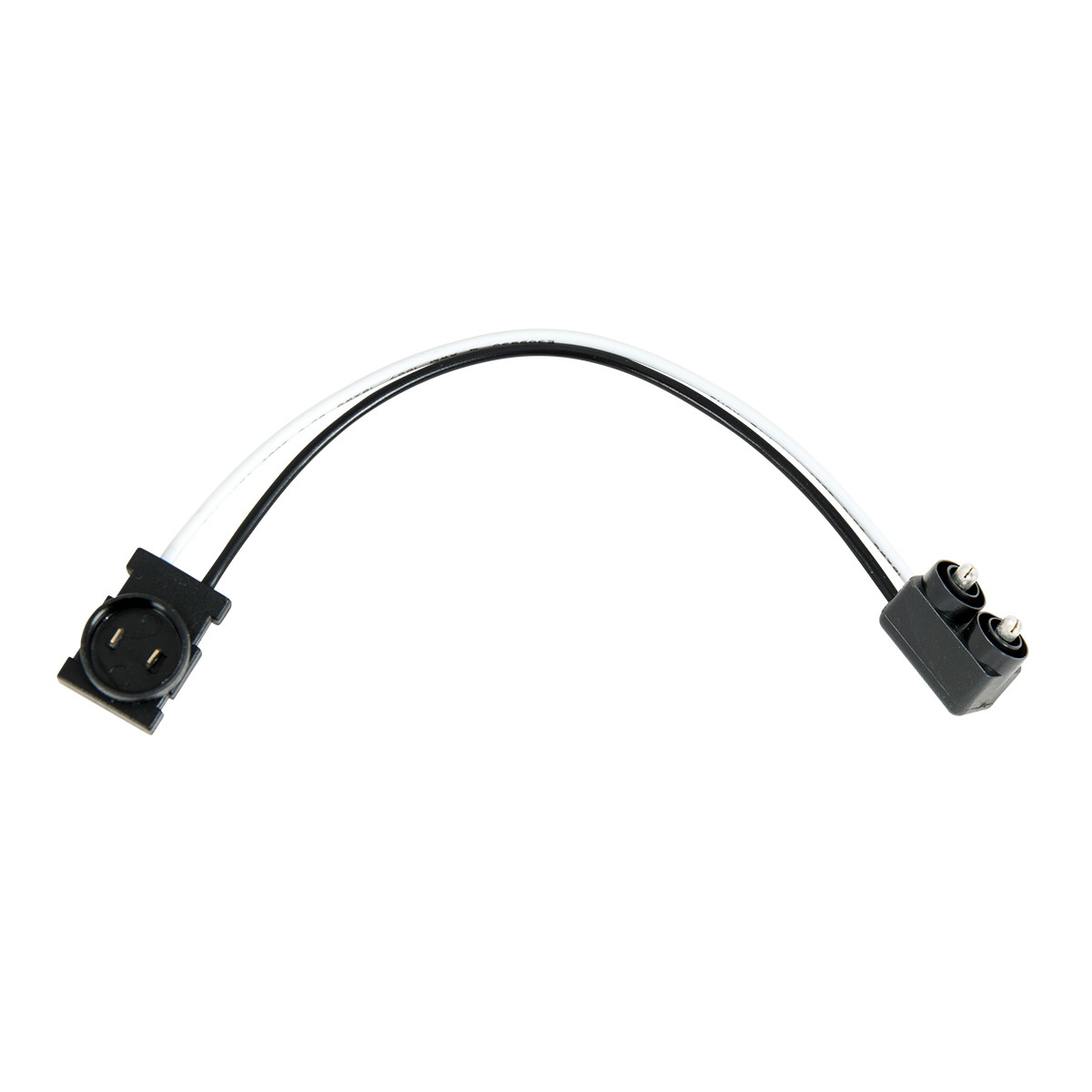 Round Male 2-Pin to 2-Prong Light Plug Adapter