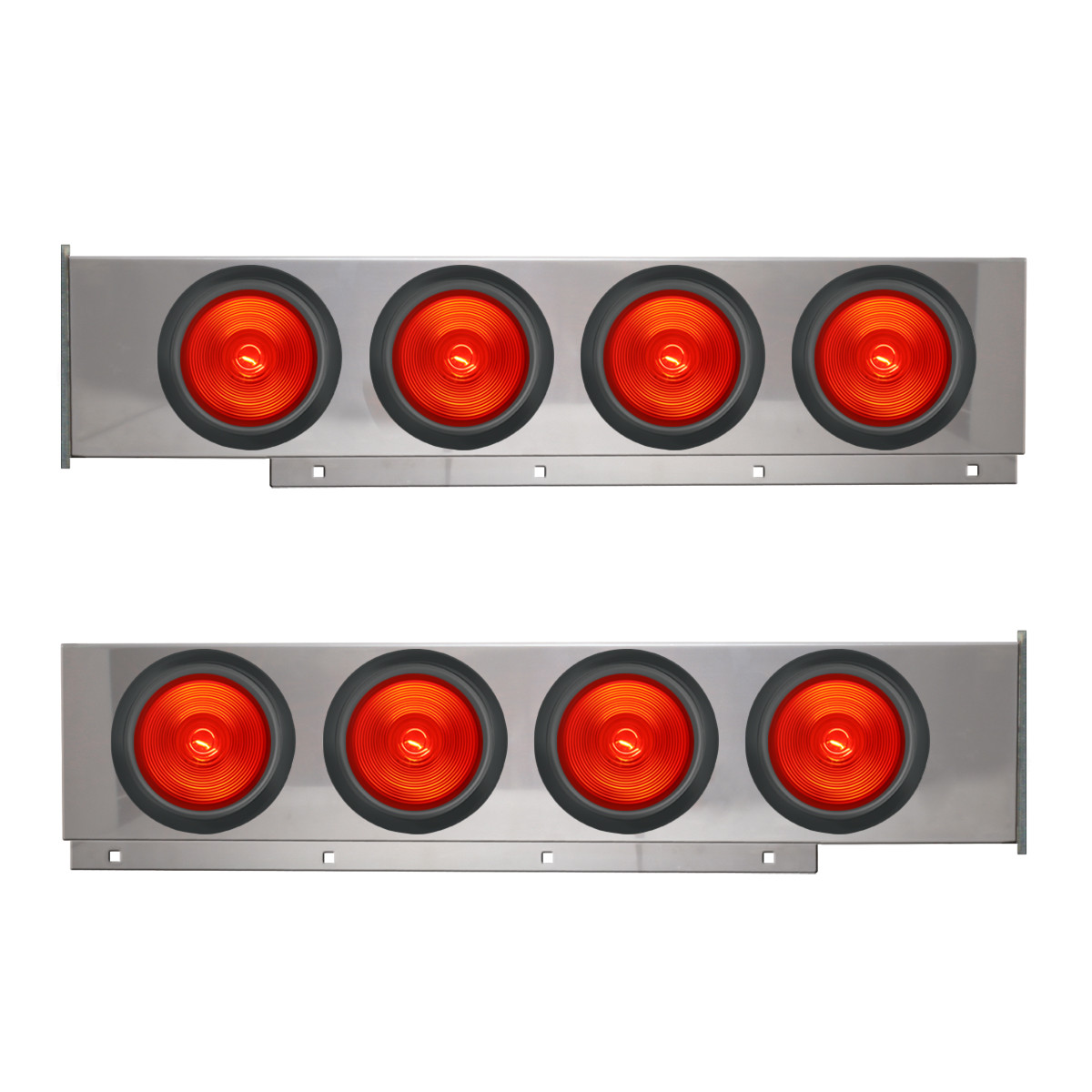 2-Pc Chrome Plated Steel Light Bar