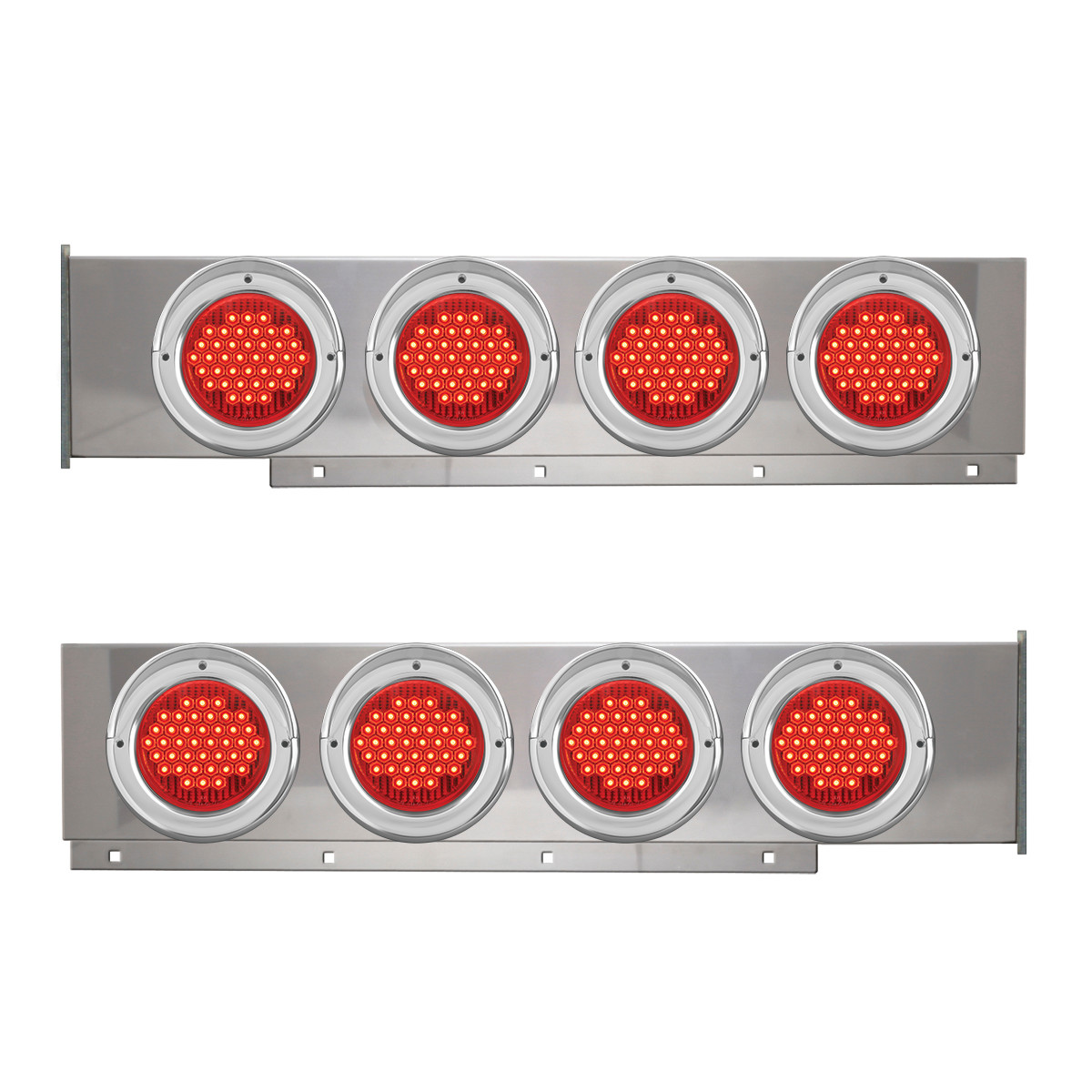 2-Pc Stainless Steel Light Bar