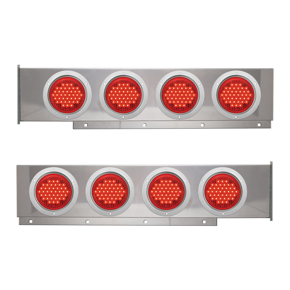 2-Pc Stainless Steel Light Bar