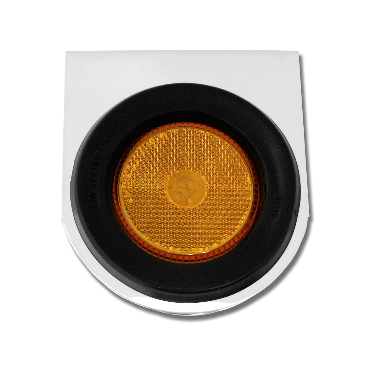 Chrome Steel L Bracket with Single 2-1/2" Round Light