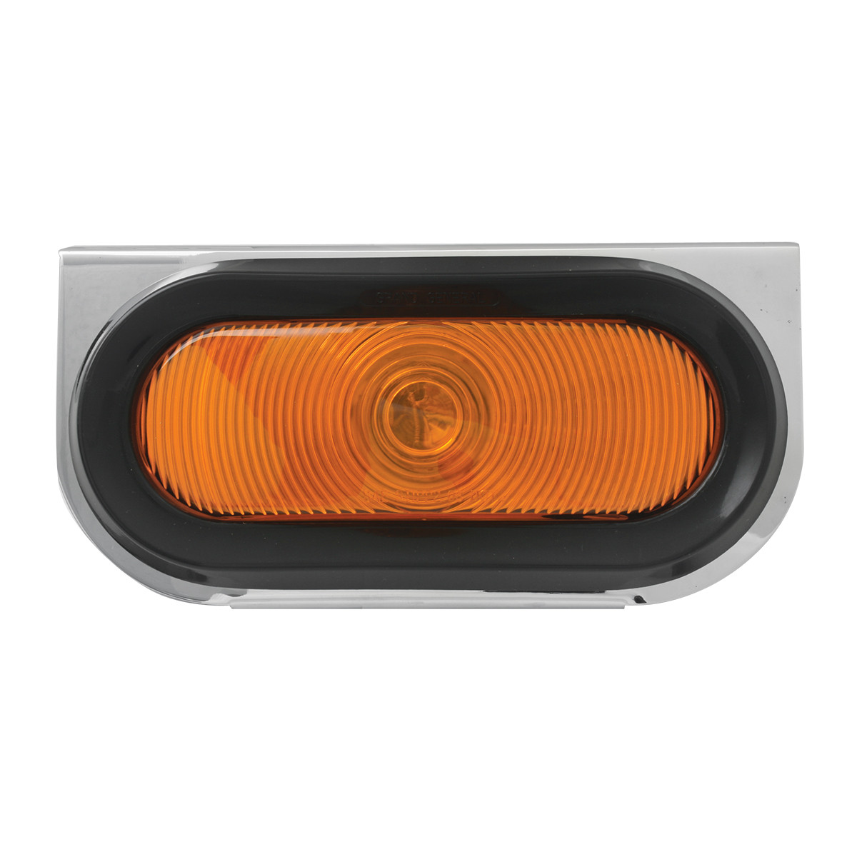 Stainless Steel L Bracket with Single Large Oval Light