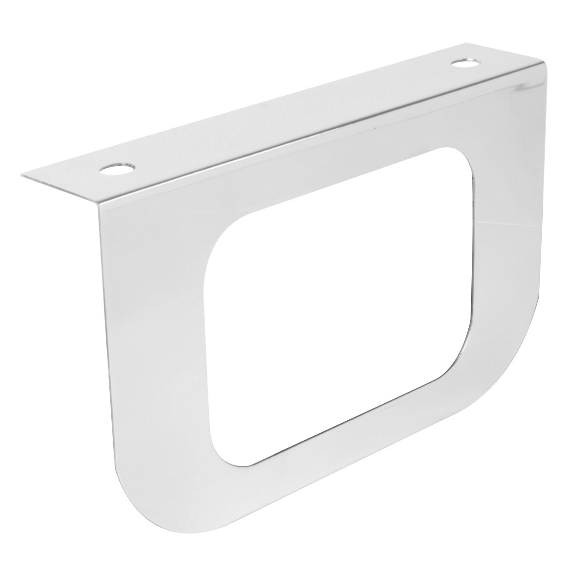 Stainless Steel L Bracket with Single Large Rect Light