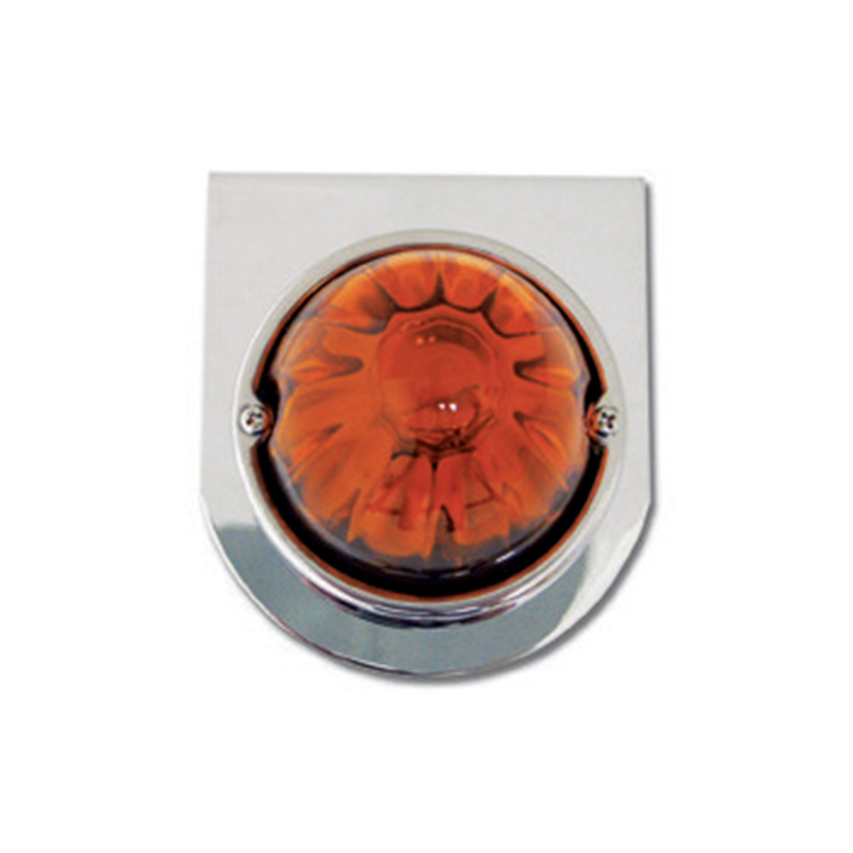 Stainless Steel L Bracket w/ Single 3-1/2" Round Light, Single Function