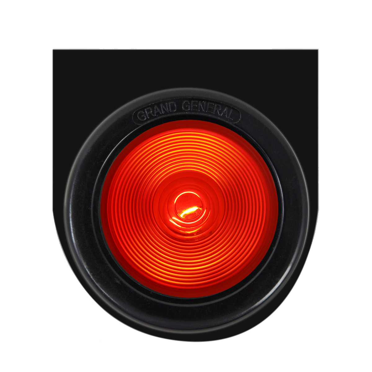 Black Steel L Bracket with Single 4" Round Light