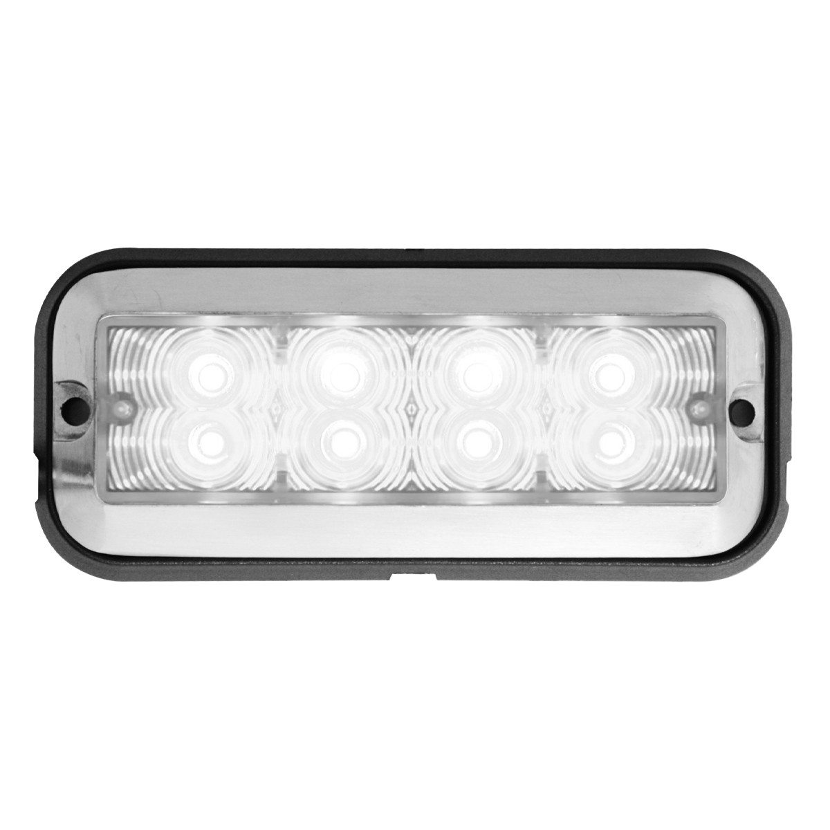 Medium Rectangular 8 LED Strobe Light w/ Aluminum Base - Thumbnail 2