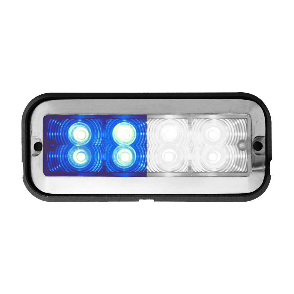 Medium Rectangular 8 LED Strobe Light w/ Aluminum Base - Thumbnail 2