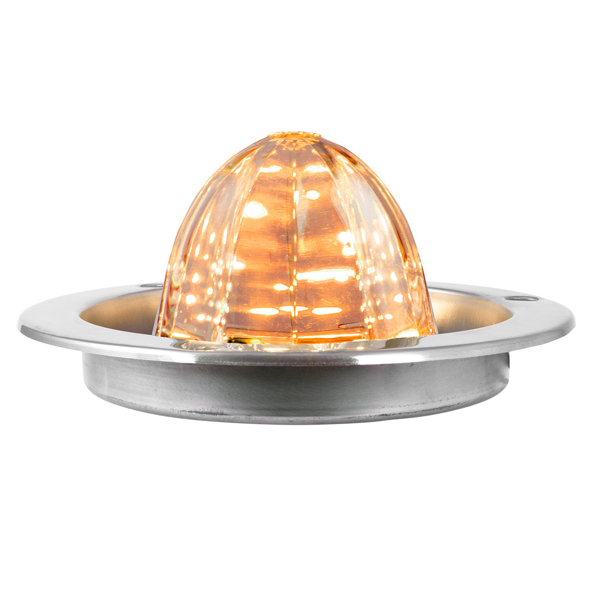 Classic Watermelon LED w/Stainless Steel Flange Mount Bezel - Thumbnail 2