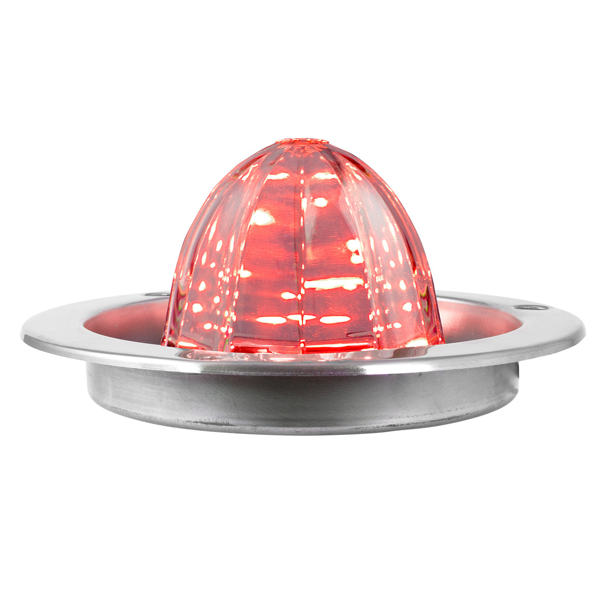 Classic Watermelon LED w/Stainless Steel Flange Mount Bezel - Thumbnail 2