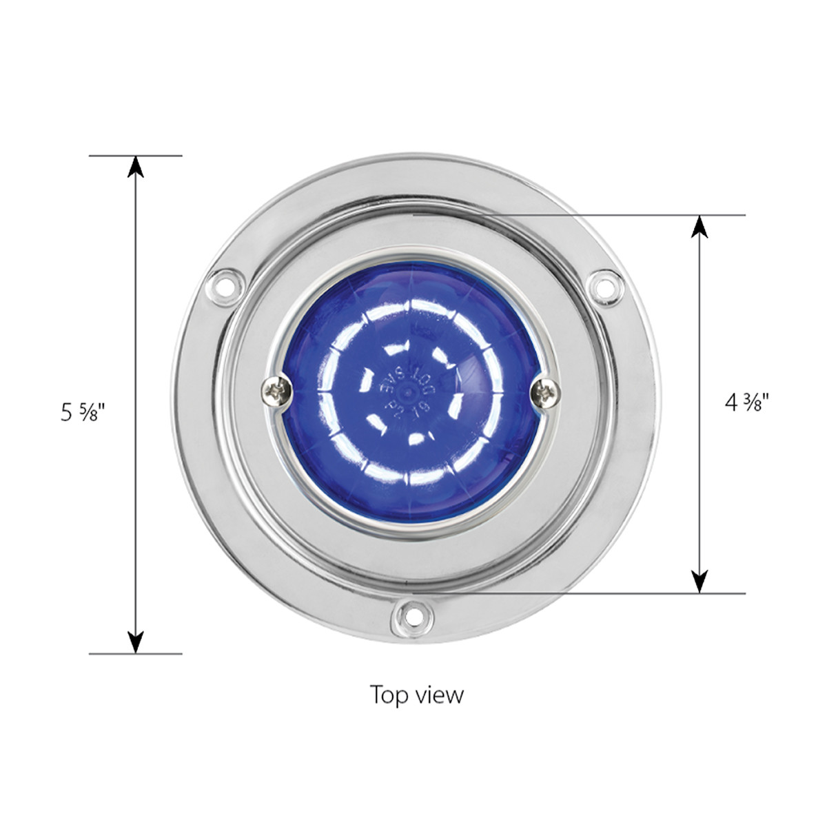 Classic Watermelon LED w/Stainless Steel Flange Mount Bezel