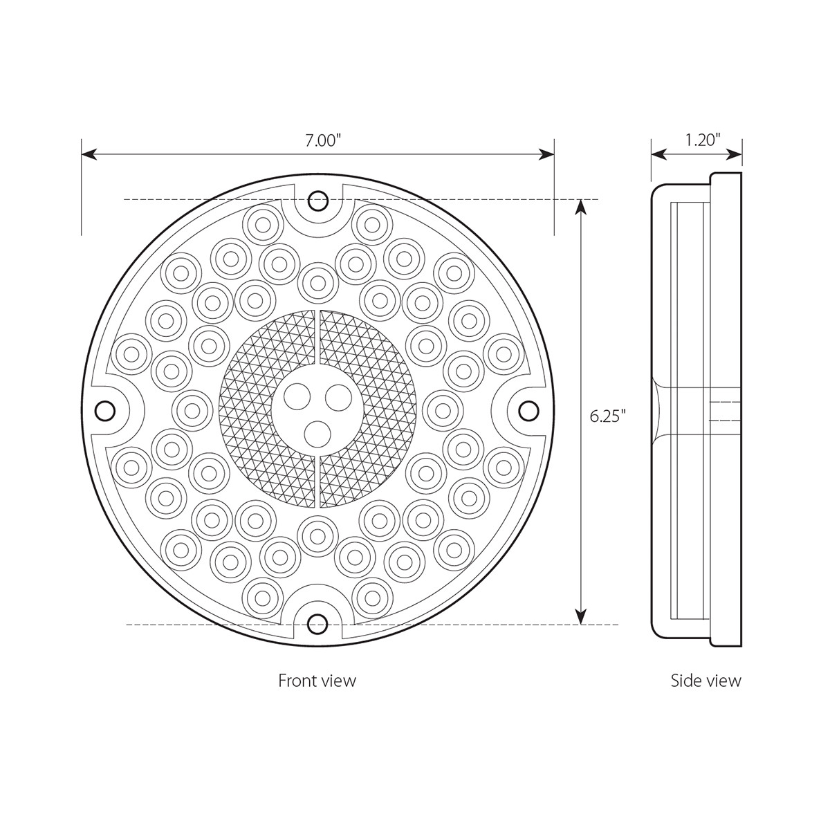 Fleet Series 7" LED Bus Light