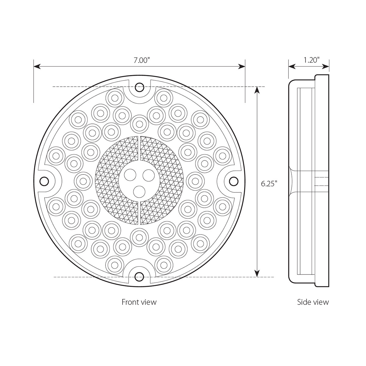 Fleet Series 7" LED Bus Light
