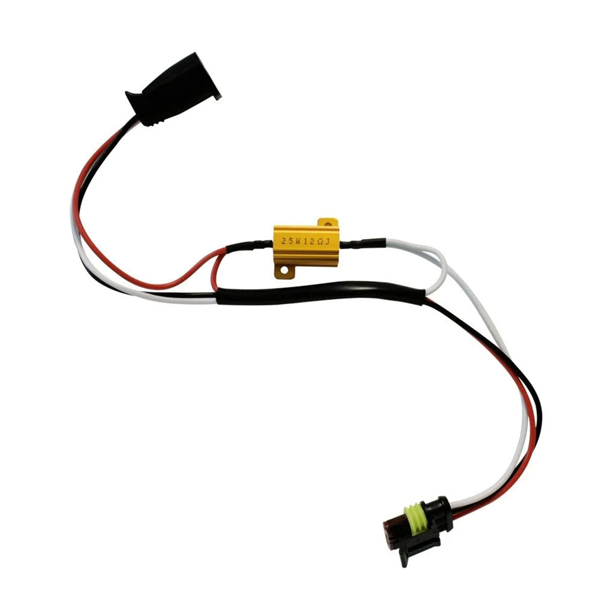 Standard 3-Prong to Weather Pack 3-Pin LED Load Resistor