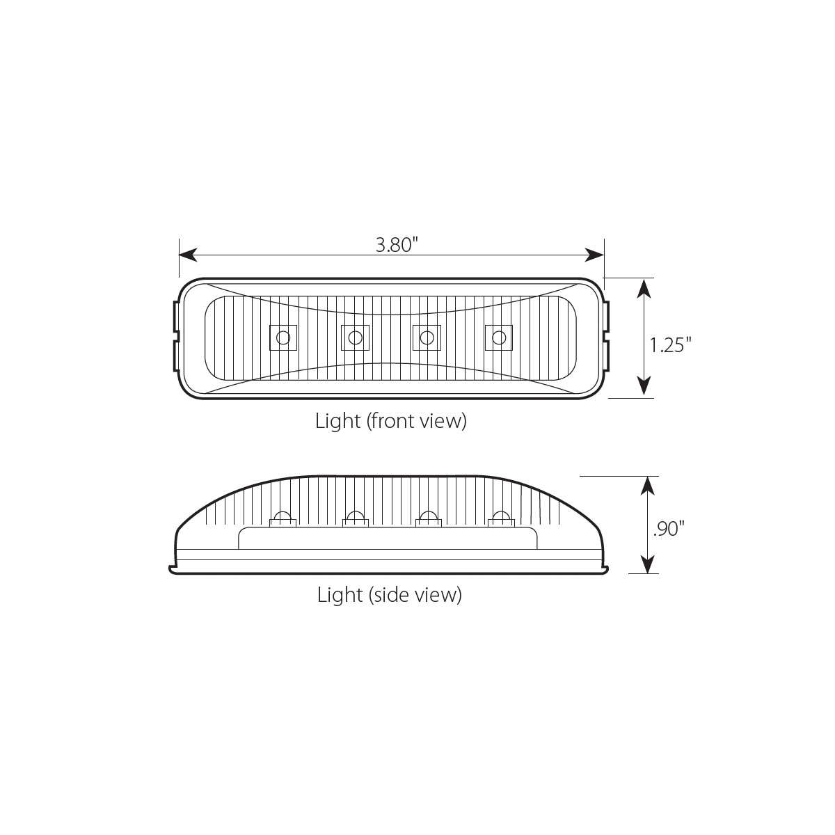 Medium Rectangular LED Light