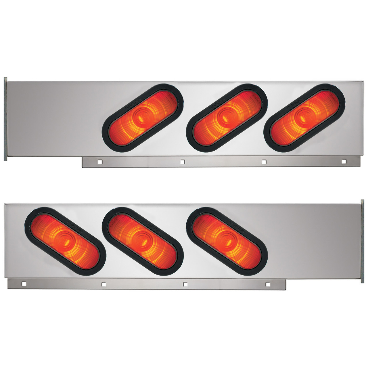 2-Pc Stainless Steel Light Bar