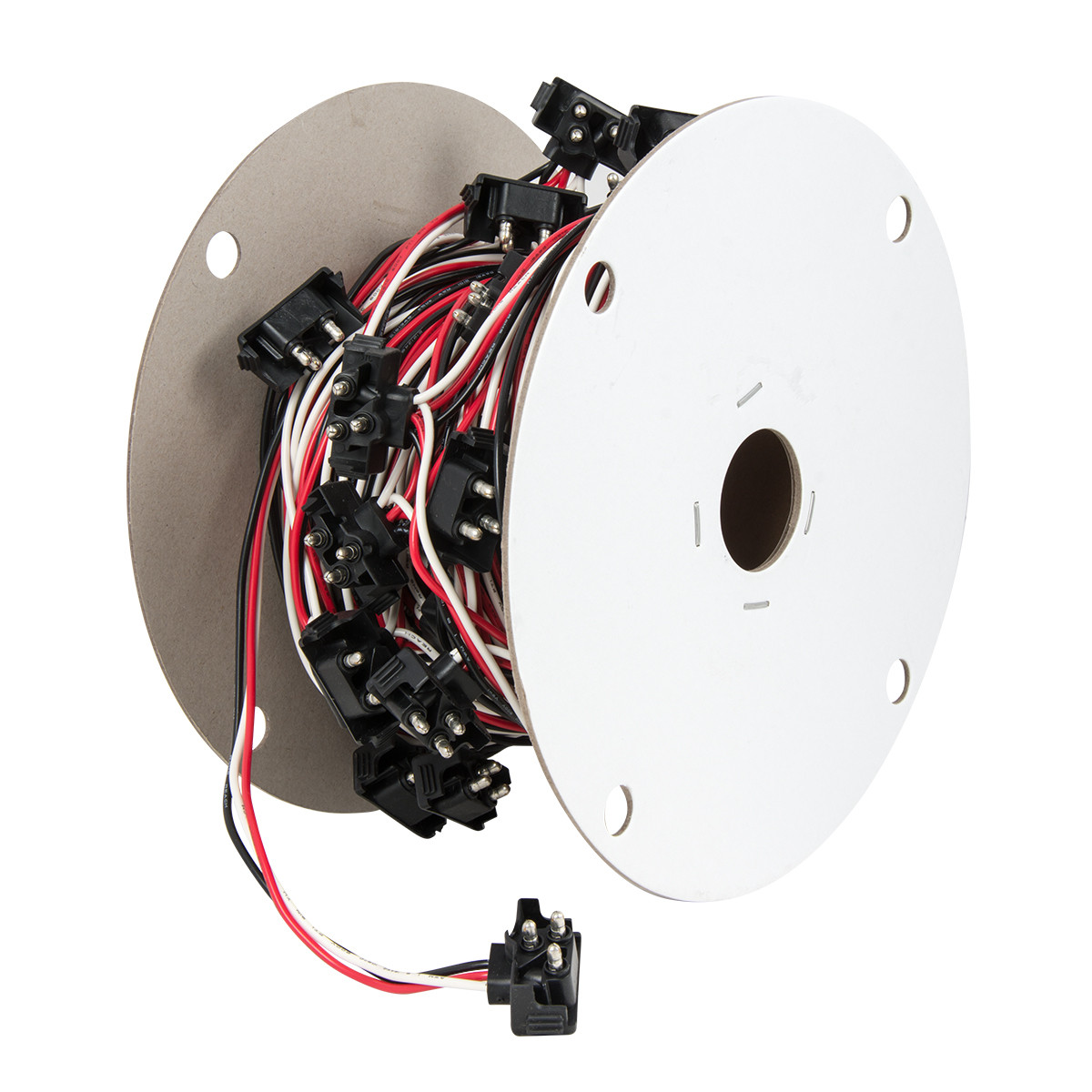 Continuous 3-Prong Right Angle Light Plug Wire Harness Roll - Thumbnail 3