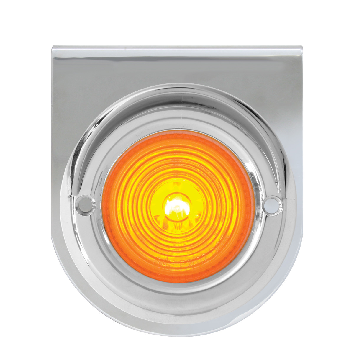 Stainless Steel L Bracket w/ Single 2" Round Light