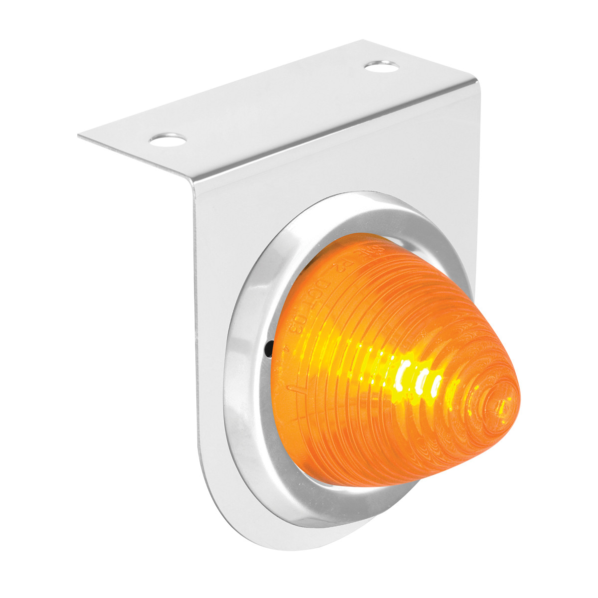 Stainless Steel L Bracket w/ Single 2" Round Light