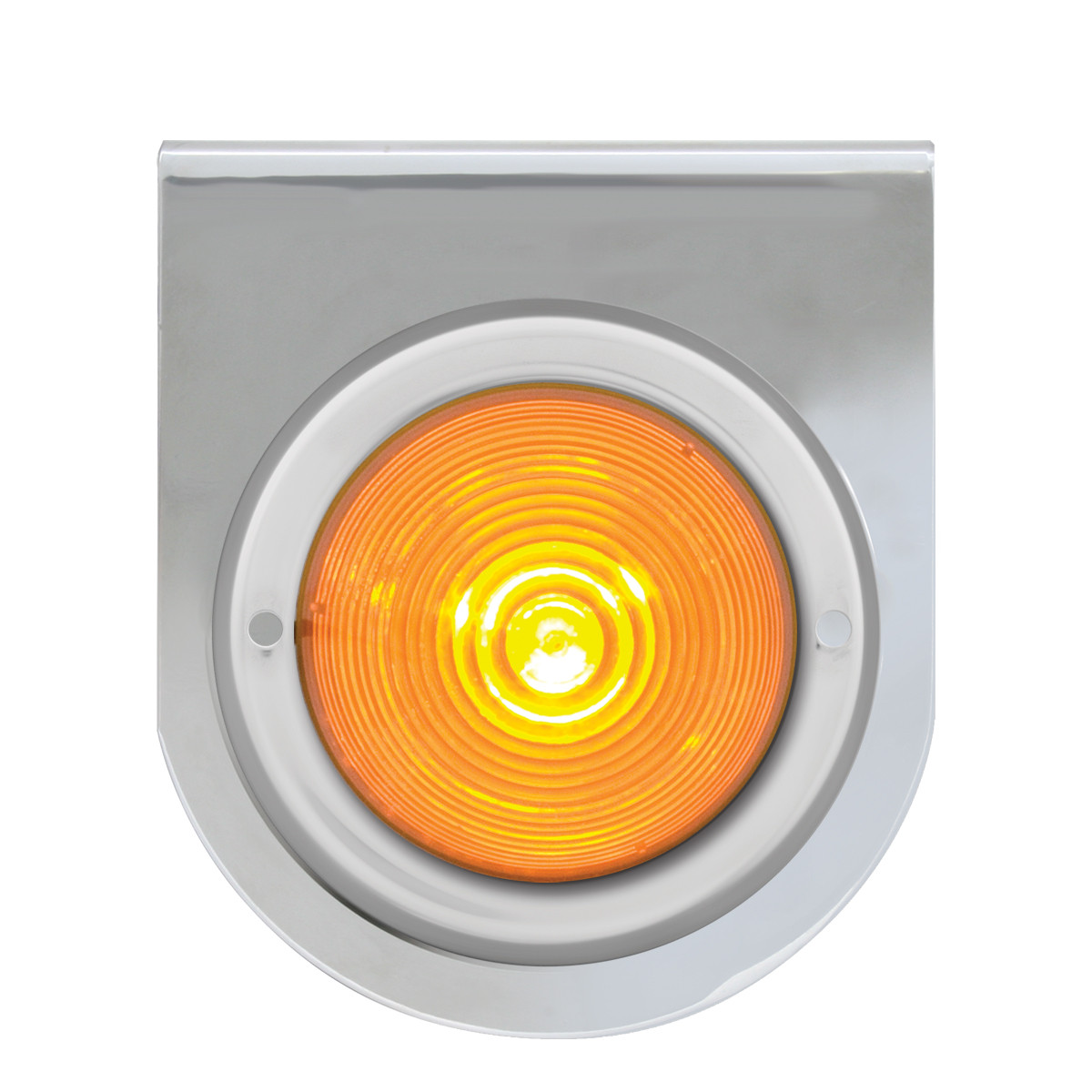 Stainless Steel L Bracket with Single 2-1/2" Round Light