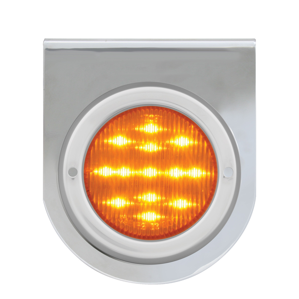 Stainless Steel L Bracket w/ Single 2" Round Light