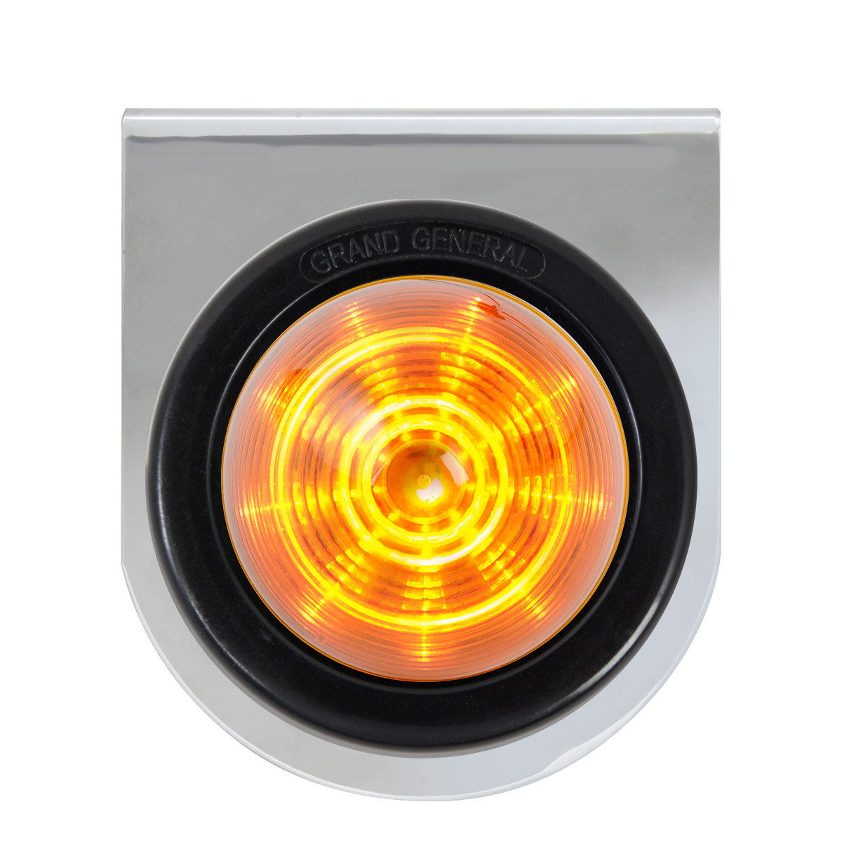 Stainless Steel L Bracket w/ Single 2" Round Light