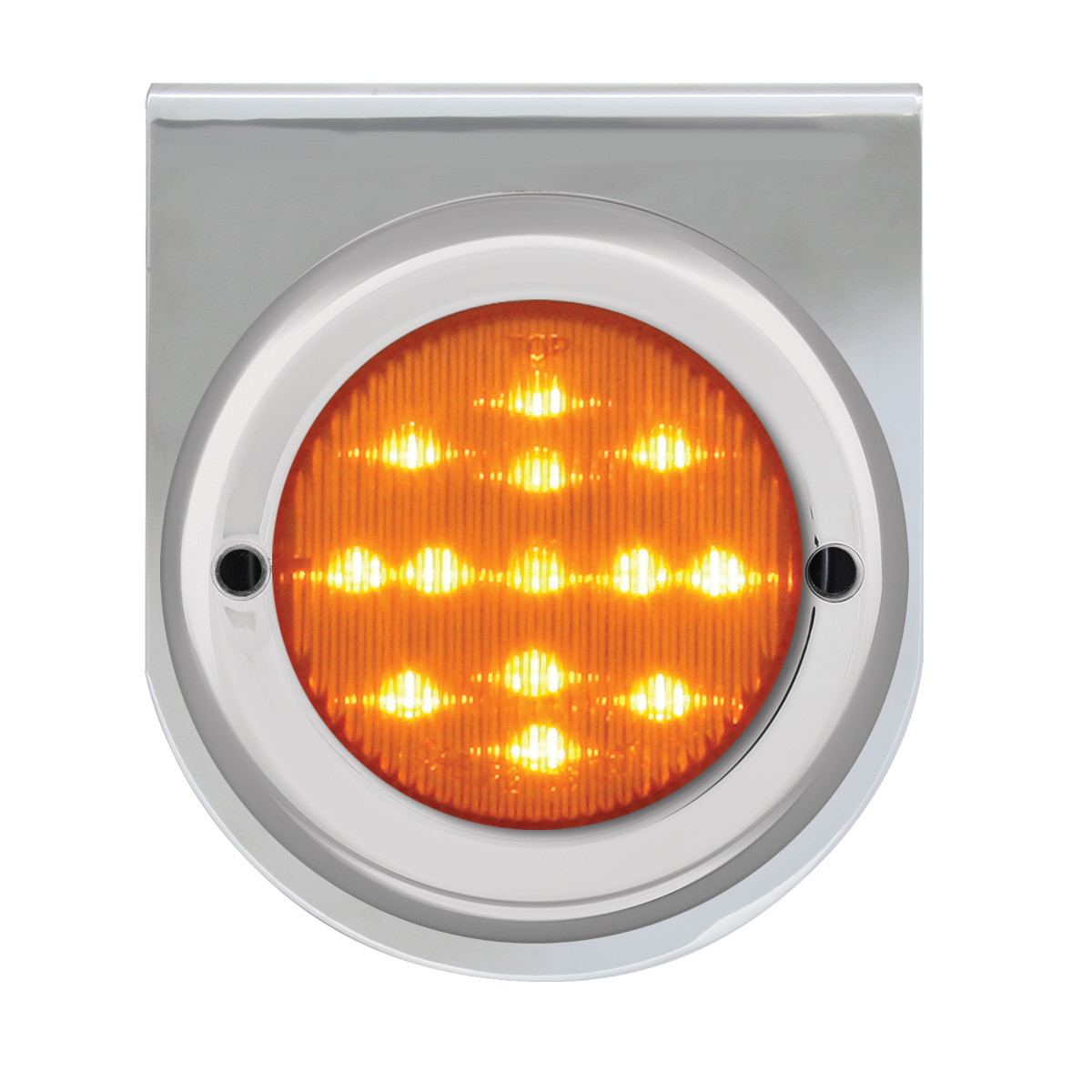 Stainless Steel L Bracket with Single 2-1/2" Round Light