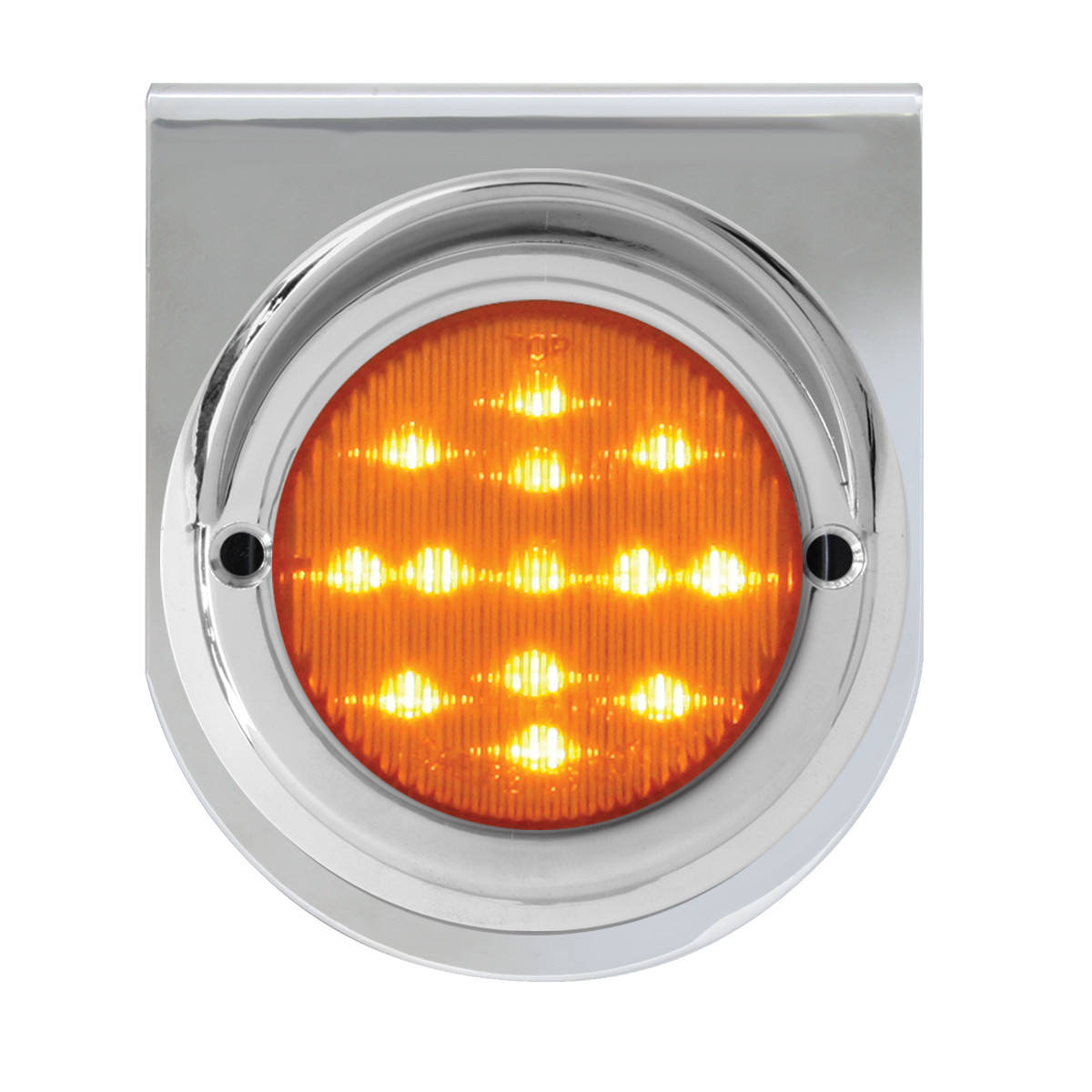 Stainless Steel L Bracket with Single 2-1/2" Round Light