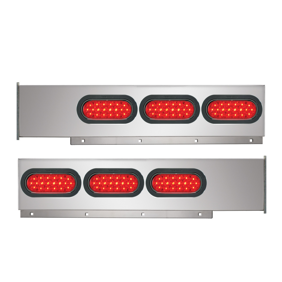 2-Pc Stainless Steel Light Bar