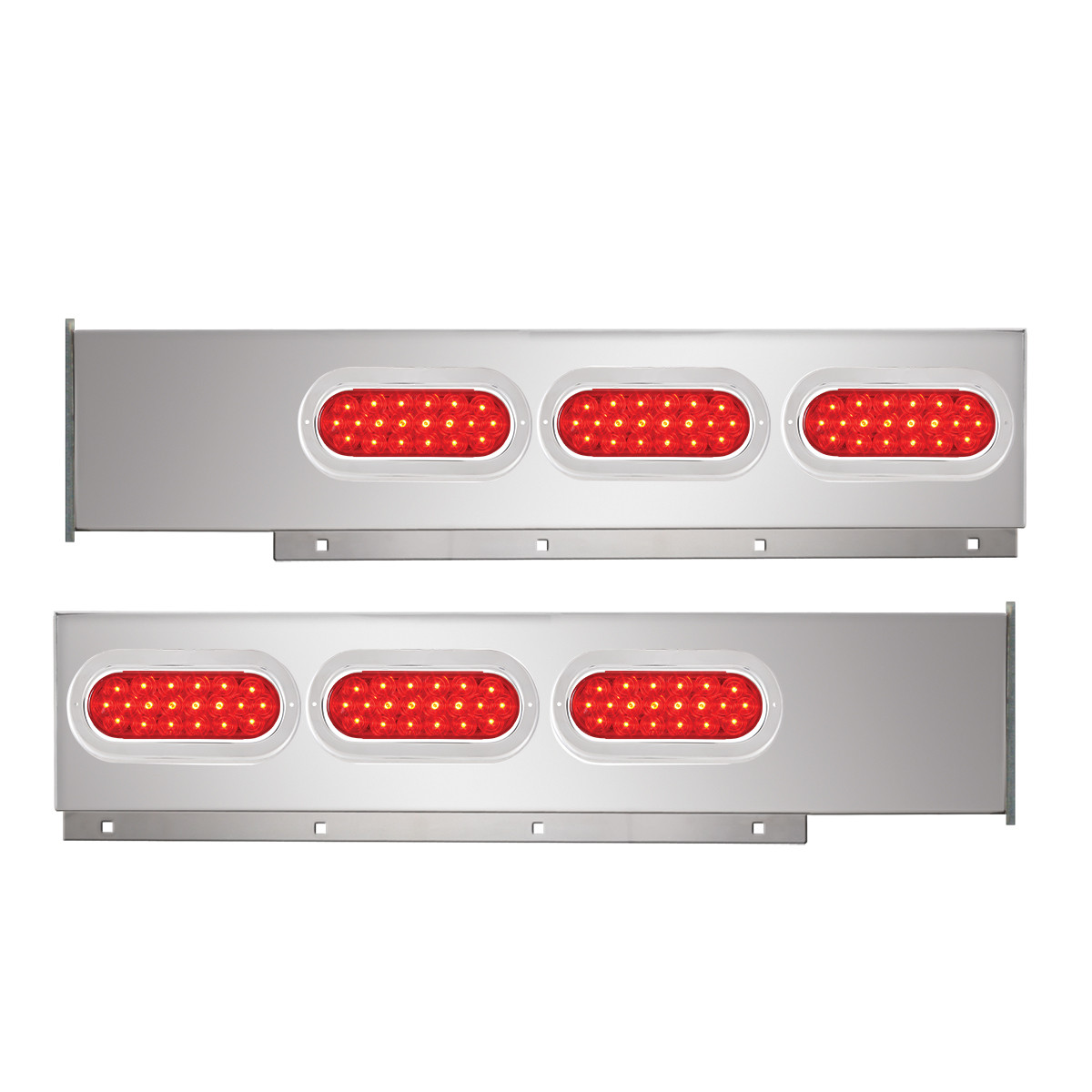 2-Pc Stainless Steel Light Bar