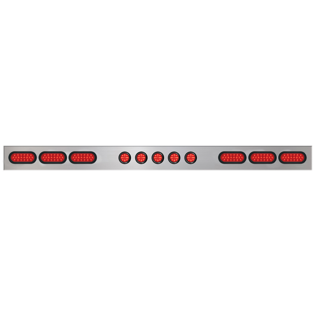 1-Pc Chrome Plated Steel Light Bar
