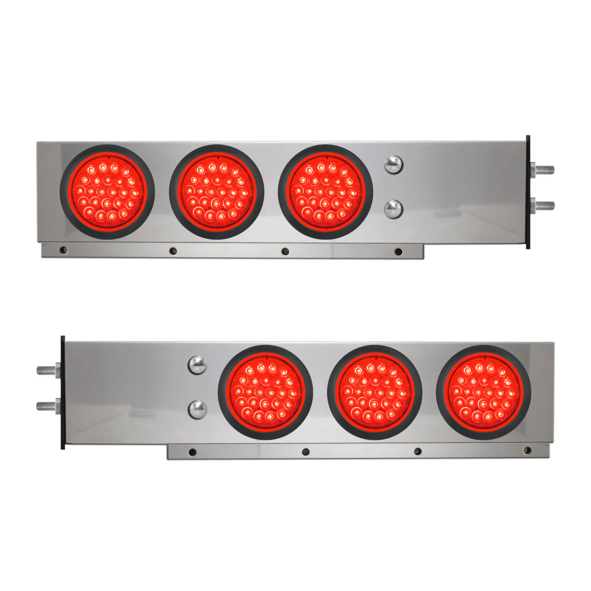2-Pc Spring-Loaded S.S. LB w/ Six 4" LED Lights