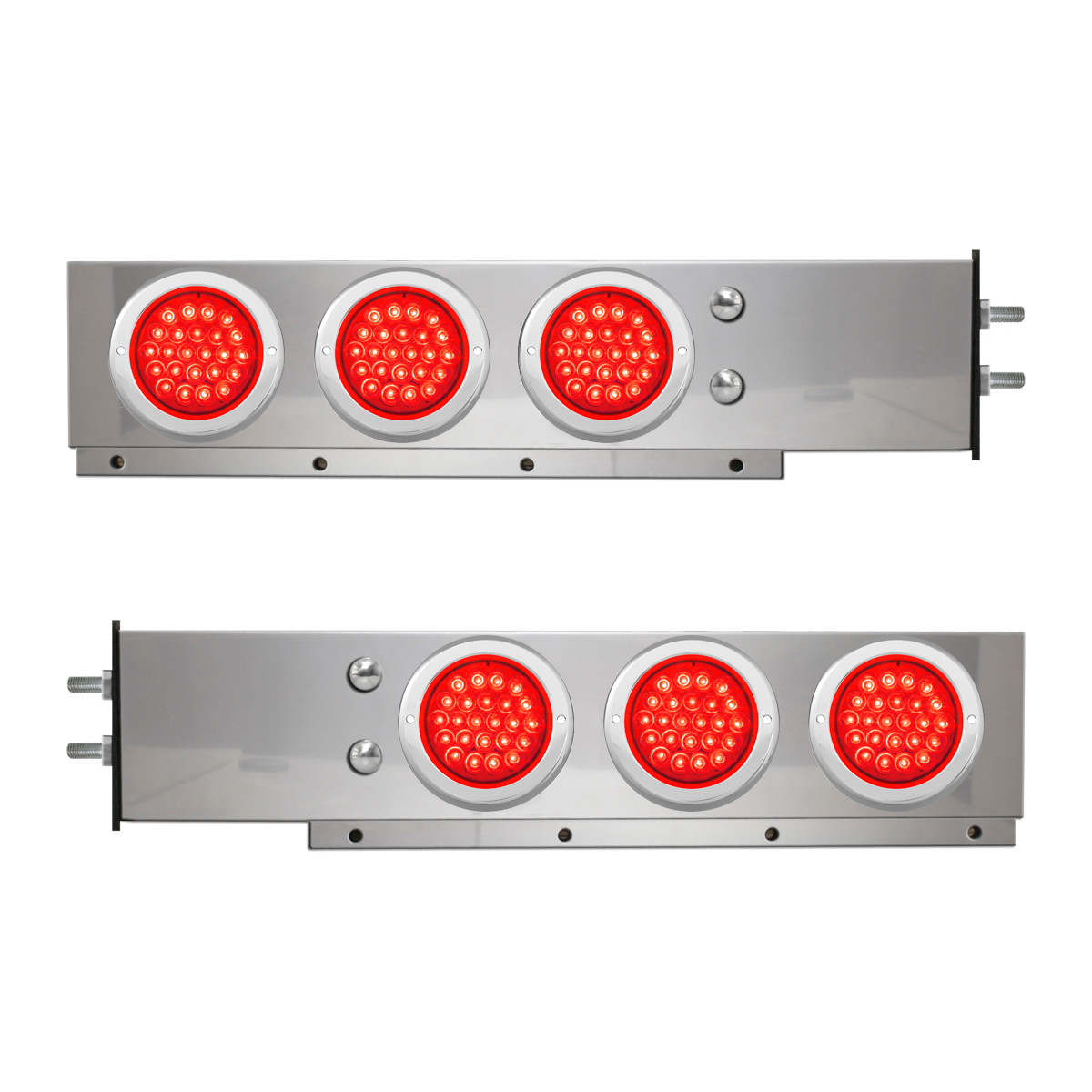 2-Pc Spring-Loaded S.S. LB w/ Six 4" LED Lights