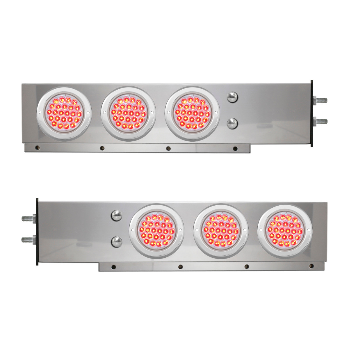 2-Pc Spring-Loaded S.S. LB w/ Six 4" LED Lights - Thumbnail 2