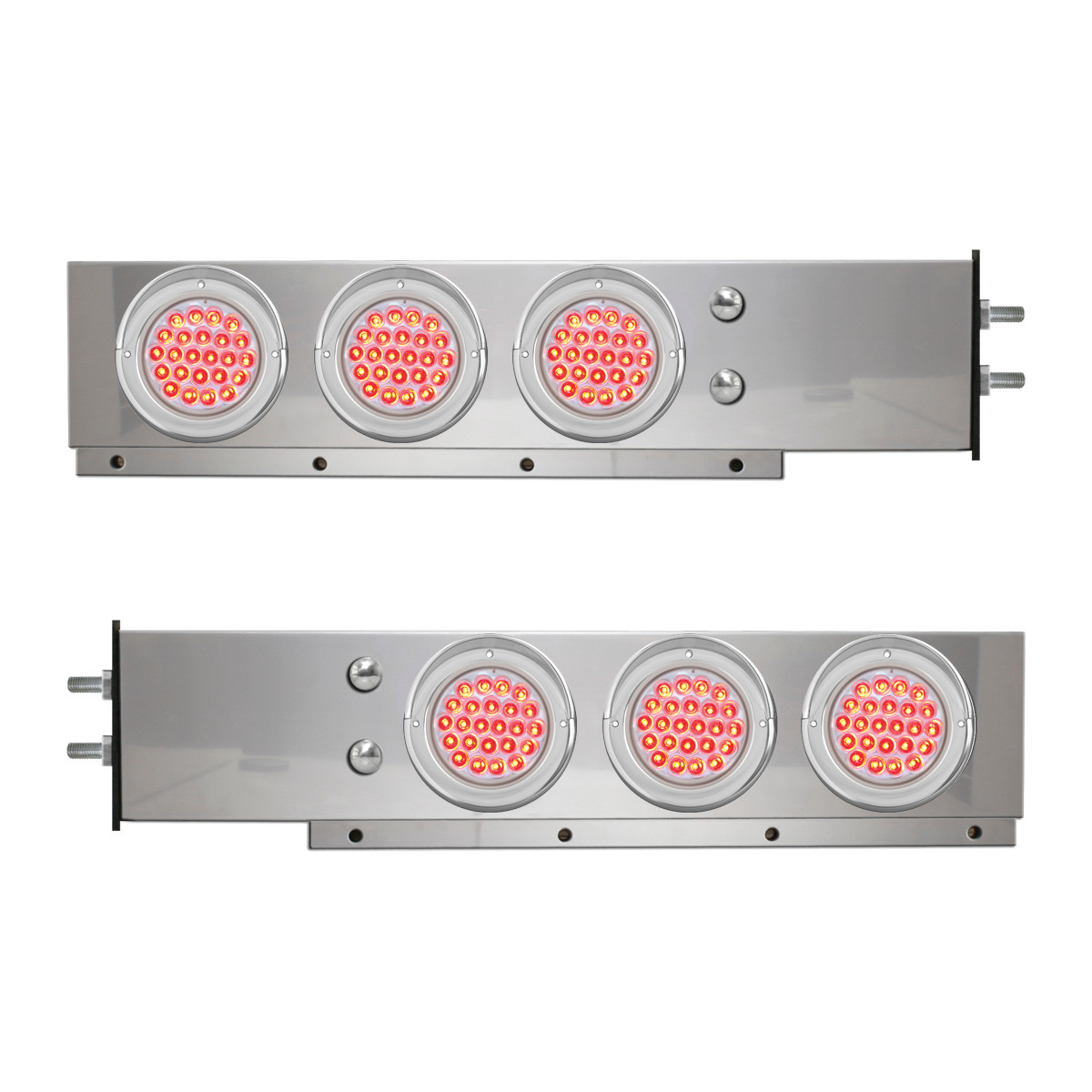 2-Pc Spring-Loaded S.S. LB w/ Six 4" LED Lights