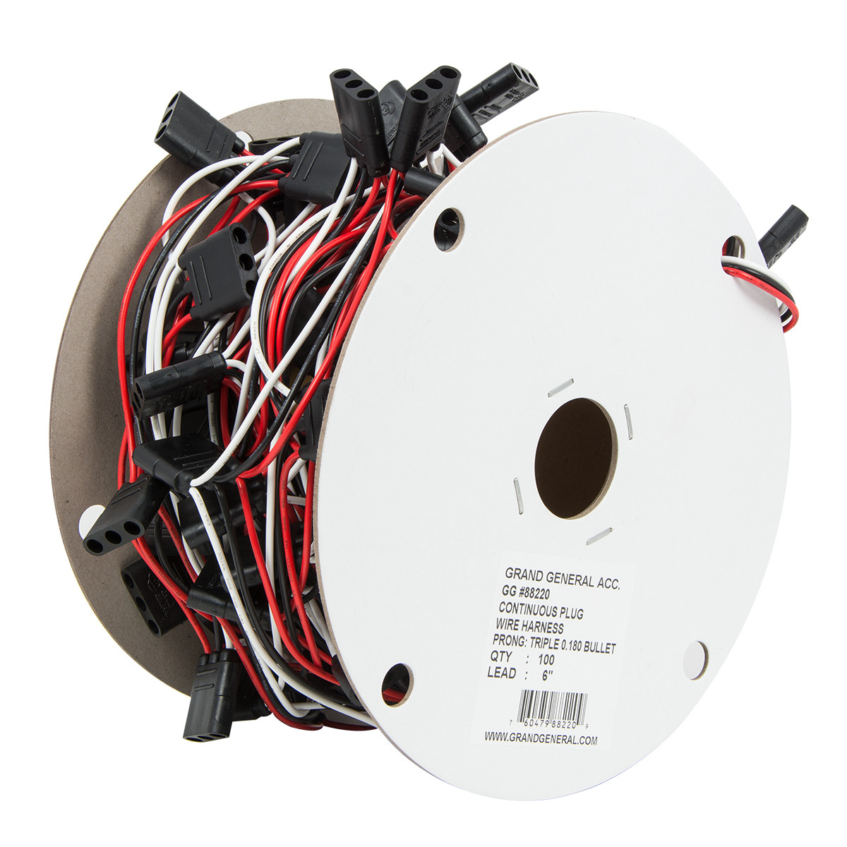 Continuous Triple Female Bullet Light Plug Wire Harness Roll - Thumbnail 5