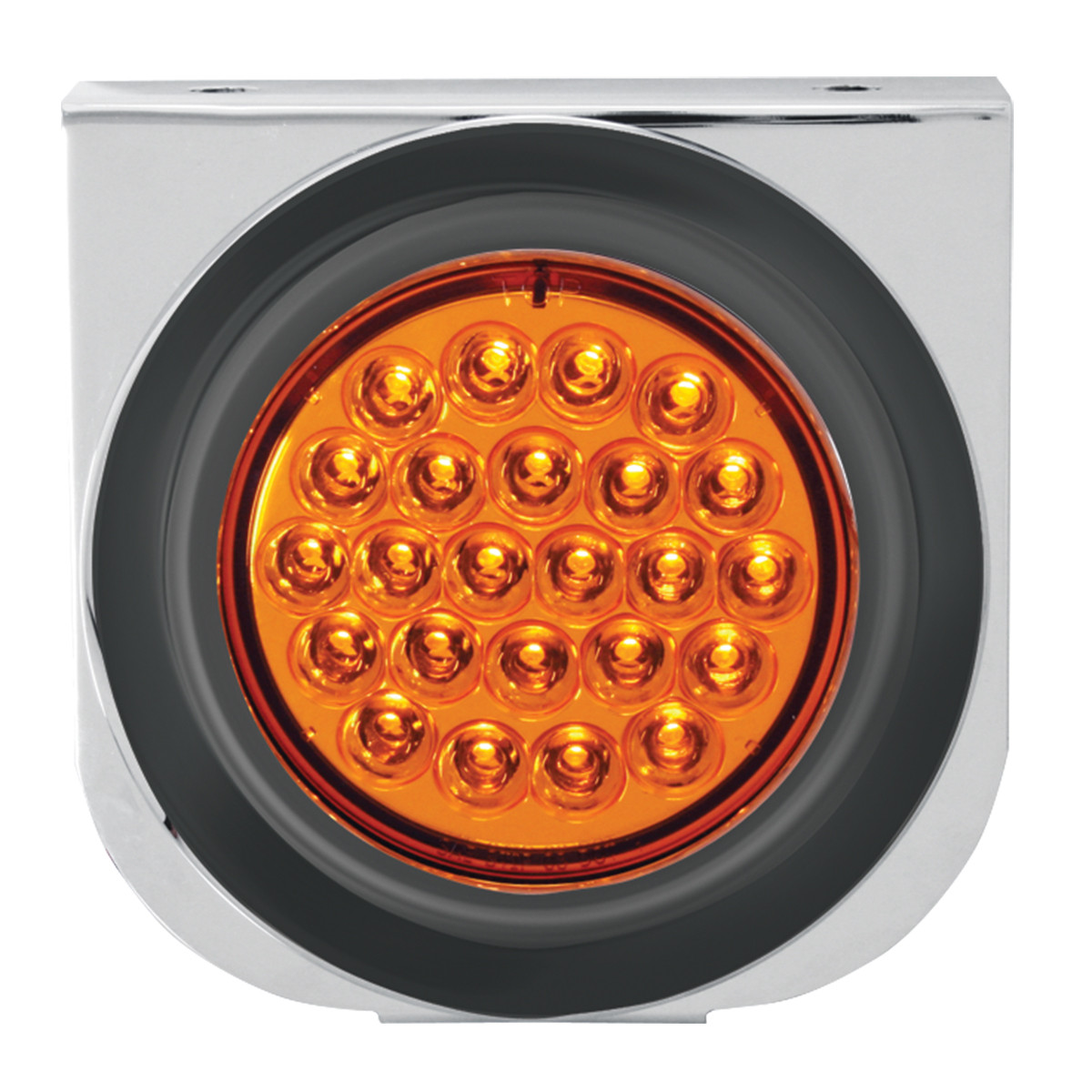 Stainless Steel L Bracket with Single 4" Round Light