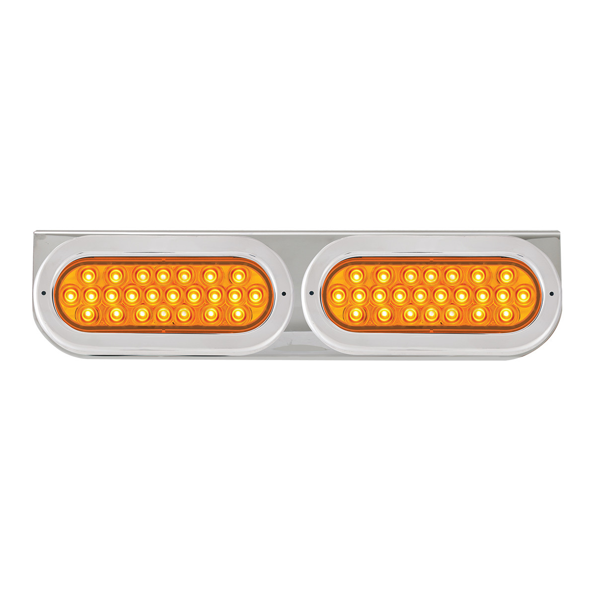 Stainless Steel L Bracket with Dual Large Oval Lights