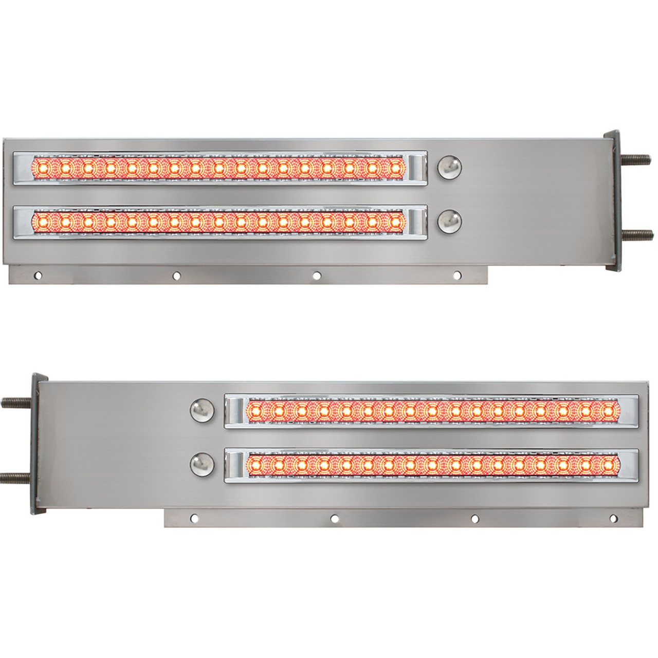 2-Pc Spring-Loaded S.S. Light Bar with 20" LED Lights