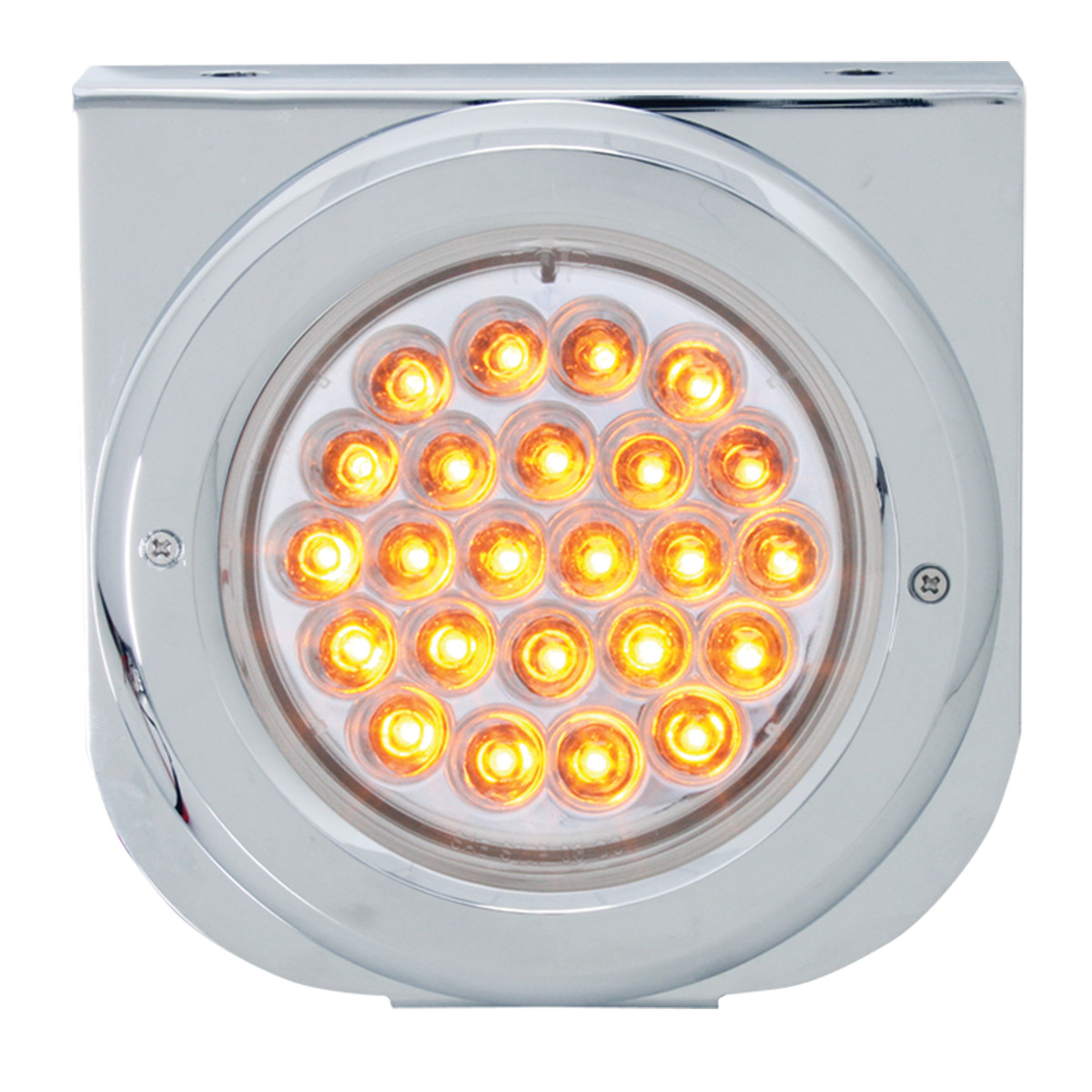 Stainless Steel L Bracket with Single 4" Round Light