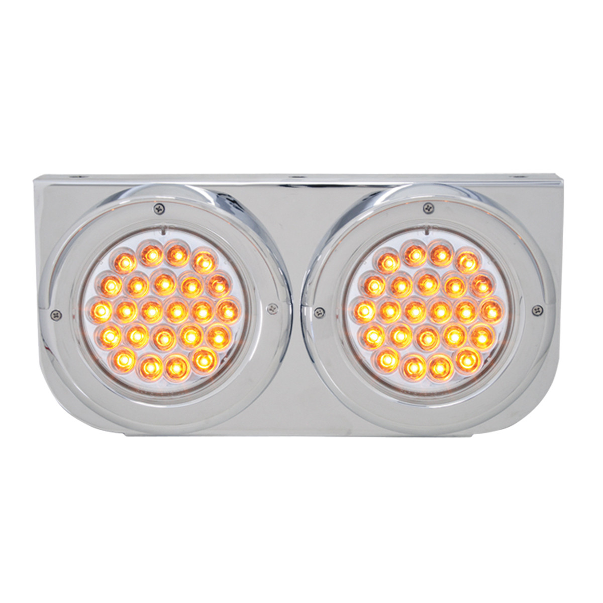 Stainless Steel L Bracket with Dual 4" Round Lights