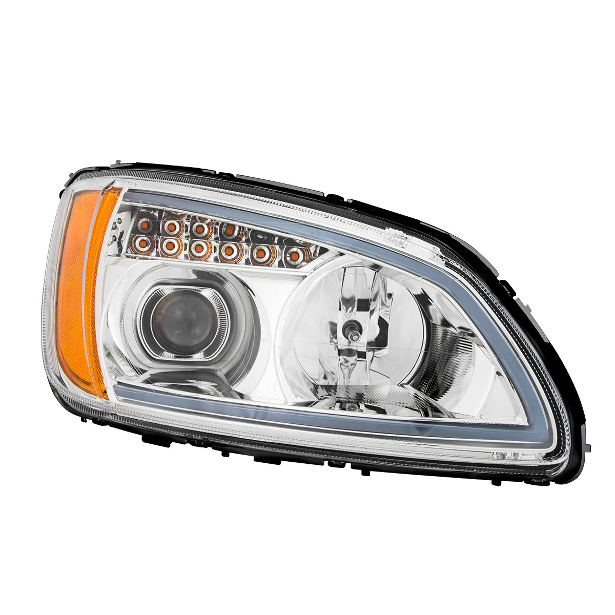 Kenworth Projection Headlight w/LED Turn Signal & LED Running Light - Thumbnail 2