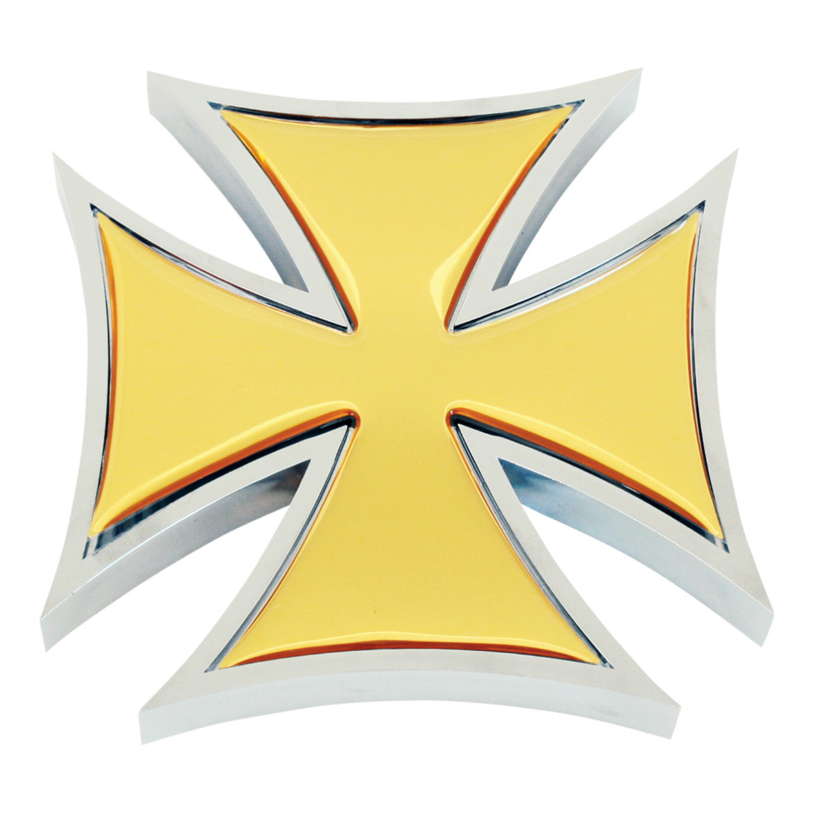 Iron Cross Emblem w/ Gold or Silver Sticker
