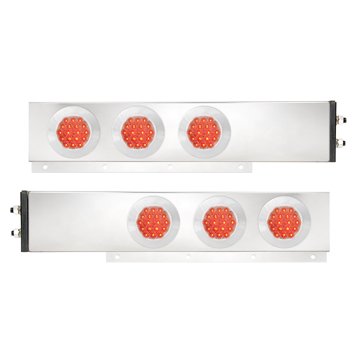 2-Pc Interchangeable S.S. Spring-Loaded LB w/4" LEDs