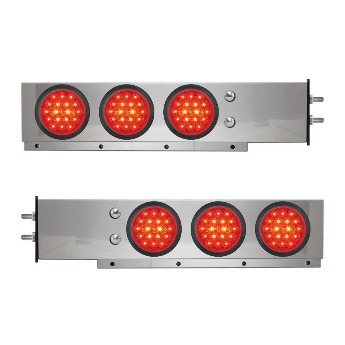 2-Pc Spring-Loaded S.S. LB w/ Six 4" LED Lights - Thumbnail 2