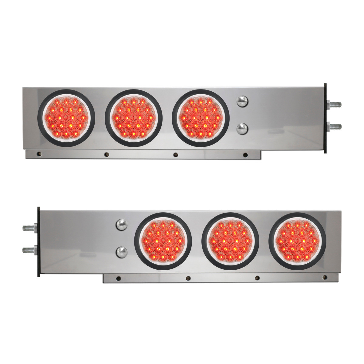 2-Pc Spring-Loaded S.S. LB w/ Six 4" LED Lights