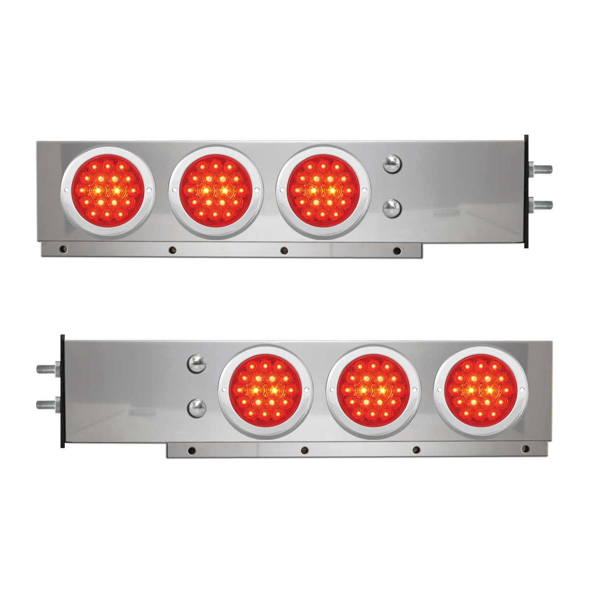 2-Pc Spring-Loaded S.S. LB w/ Six 4" LED Lights - Thumbnail 2